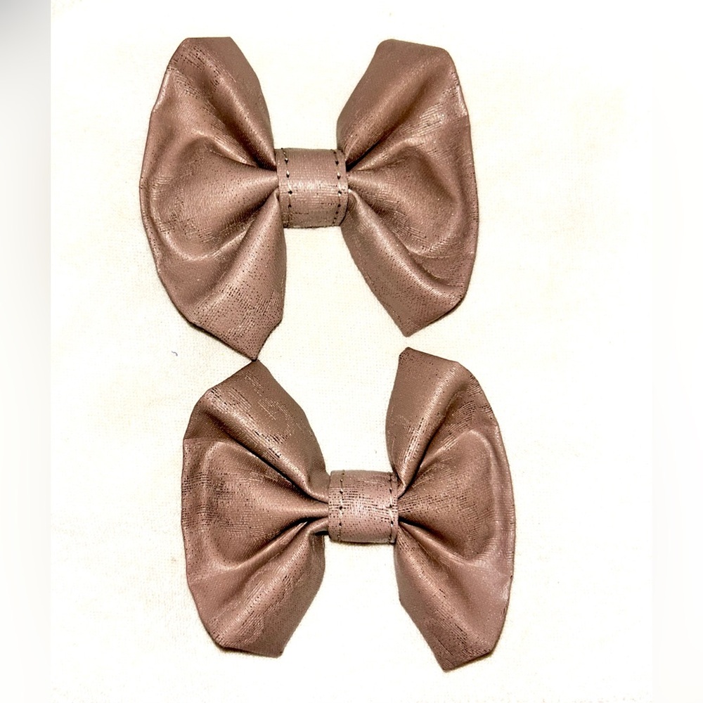 Taupe Brown Bows - accessory hair/craft GG